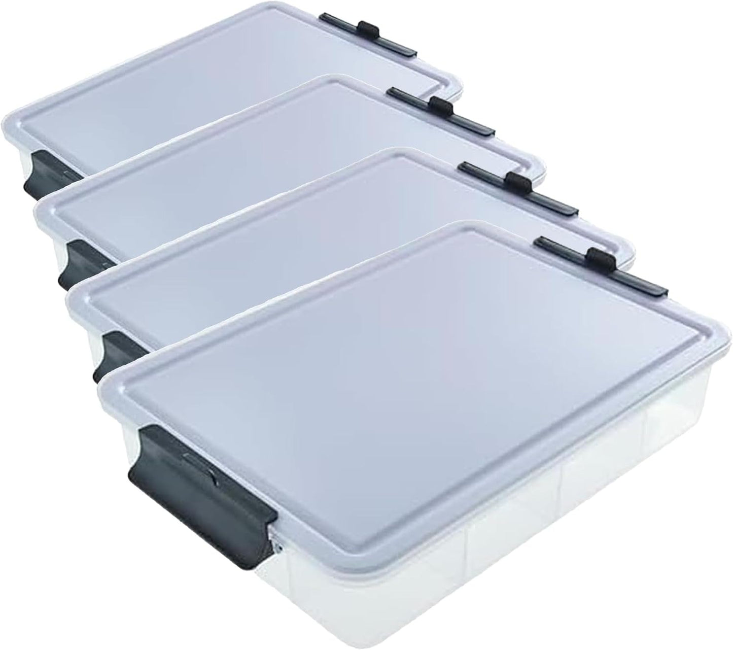 Farberware Build Snacklebox Serving Tray with Locking Bamboo Cutting Board Lid, Portable Storage Container with Compartments for Charcuterie, and More, Natural