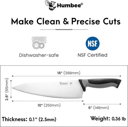 7.5-Inch Nakiri Knife, High Carbon Stainless Steel Hollow Grind Blade, Razor Sharp Edge, Ergonomic Non-Slip Handle, Cleaver Style, DT-50 Series, Orange