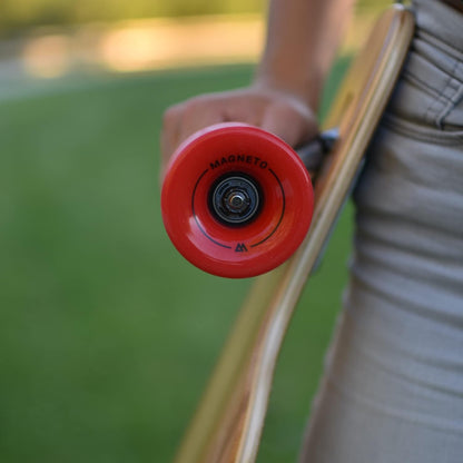 Magneto Longboards Bamboo Longboards for Cruising, Carving, Free-Style, Downhill and Dancing (Bamboo Drop & Fiberglass Through Longboard)