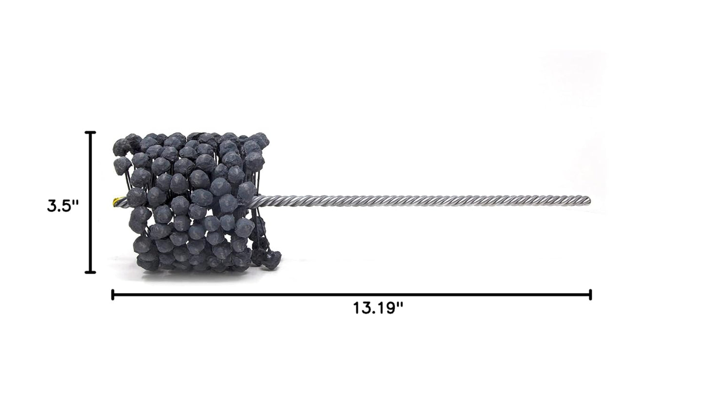 Brush Research GB31224 FLEX-HONE®, 3-1/2" (89mm) Diameter, 240 Grit, Silicon Carbide, For Mild Steel, Stainless Steel, Cast Iron and Softer Ferrous Materials