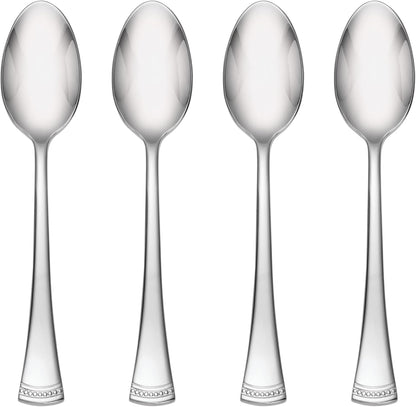 Lenox Silverware Set, Portola 12-Piece Steak Knife Flatware Set, Service For 12, Made Of 18/10 Stainless Steel, Dishwasher Safe, Home And Kitchen Utensils, Knives, Cutlery (Silver, 12 Piece)
