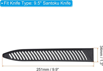 PATIKIL PP Safety Knife Cover Sleeves for 8" Carving Knife, 5 Pack Knives Edge Guard Blade Protector Universal Knife Sheath for Kitchen, Black