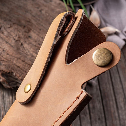 Leather Knife Sheath, Boning Knife Pouch Chef Fruit Knifes Shell for Camping Kitchen Outdoor Cooking (Not Include Knifes)