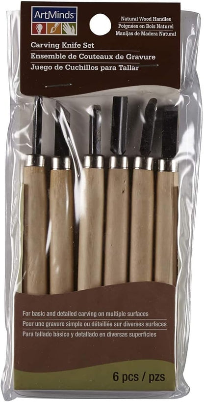 ArtMinds Wood Carving Knife Set, 6 Packs: 6 ct. (36 Total)