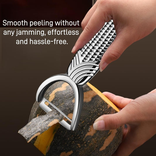Vegetable Peeler For Kitchen Blade is Incredibly Sharp, Making Peeling Almost Effortless. Knife is Perfectly Balanced, Allowing you to Easily Slice Long, Beautiful Strips of Radish.