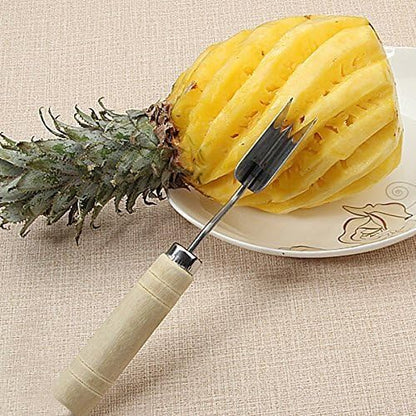 V Shape Pineapple Slicer Stainless Steel Pineapple Eye Peeler Pineapple Seed Remover Knife Fruit Tool by HengKaiSing