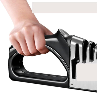 pull through knife sharpener Knife Grinder, Four Blade Grinder, Four In One Blade And Scissors Grinder, With Diamond Ceramic Tungsten Kitchen Tools