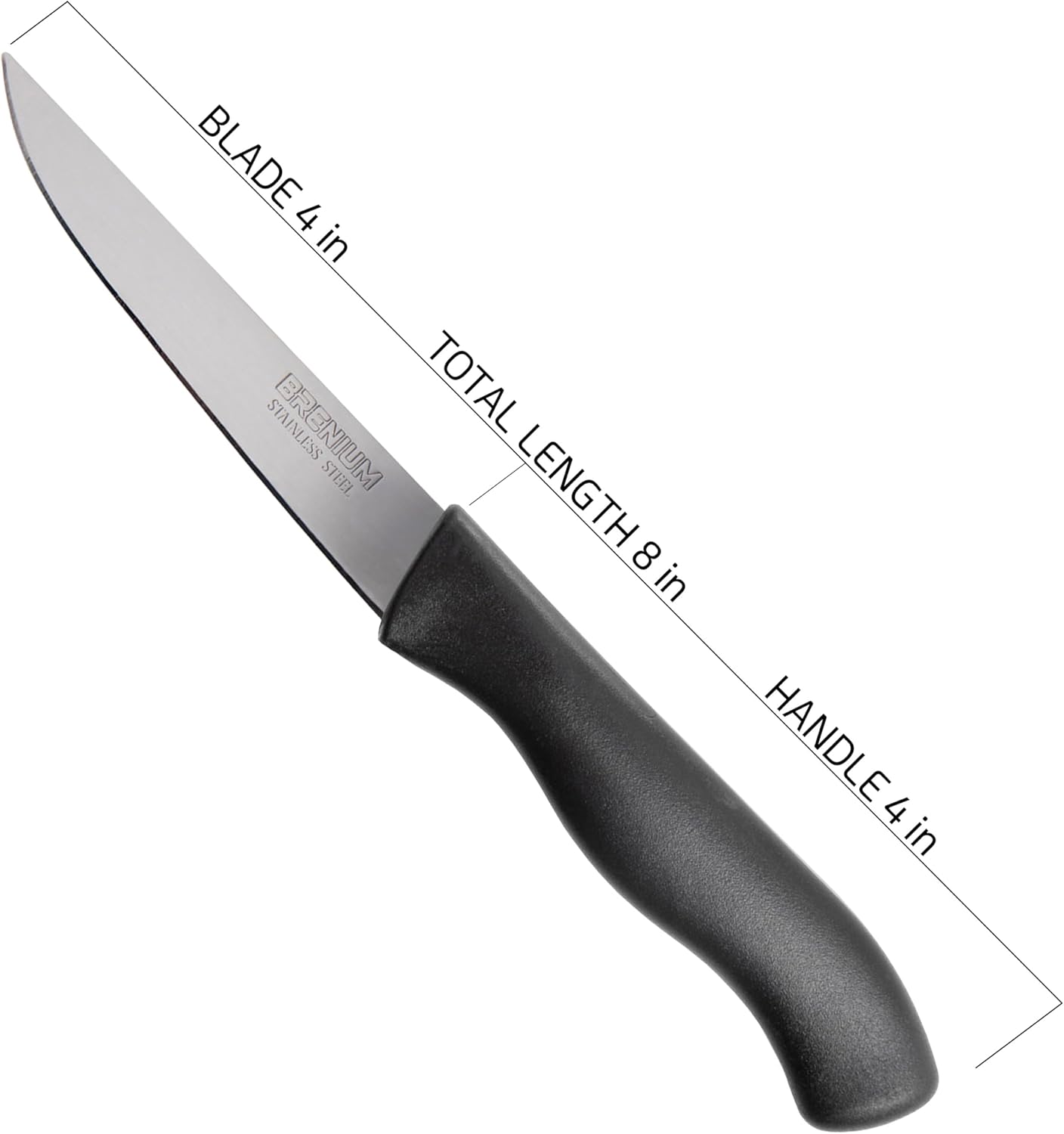 6-Piece Paring Knife Set – 4 Inch Razor Sharp Stainless Steel Spear Point Blades, Precision Fruit and Vegetable Cutting Knives, Ergonomic Non-Slip Handles – Green, Serrated Edge