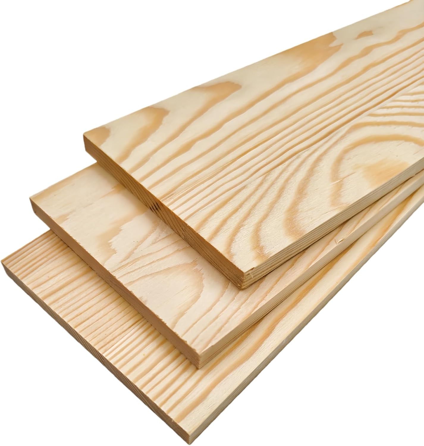 4PCS Rectangle Wood Boards Unfinished Wood Blocks for Crafting, 8x6x1in Blank Whittling Wooden Blocks for Wood Carving,Painting & Burning
