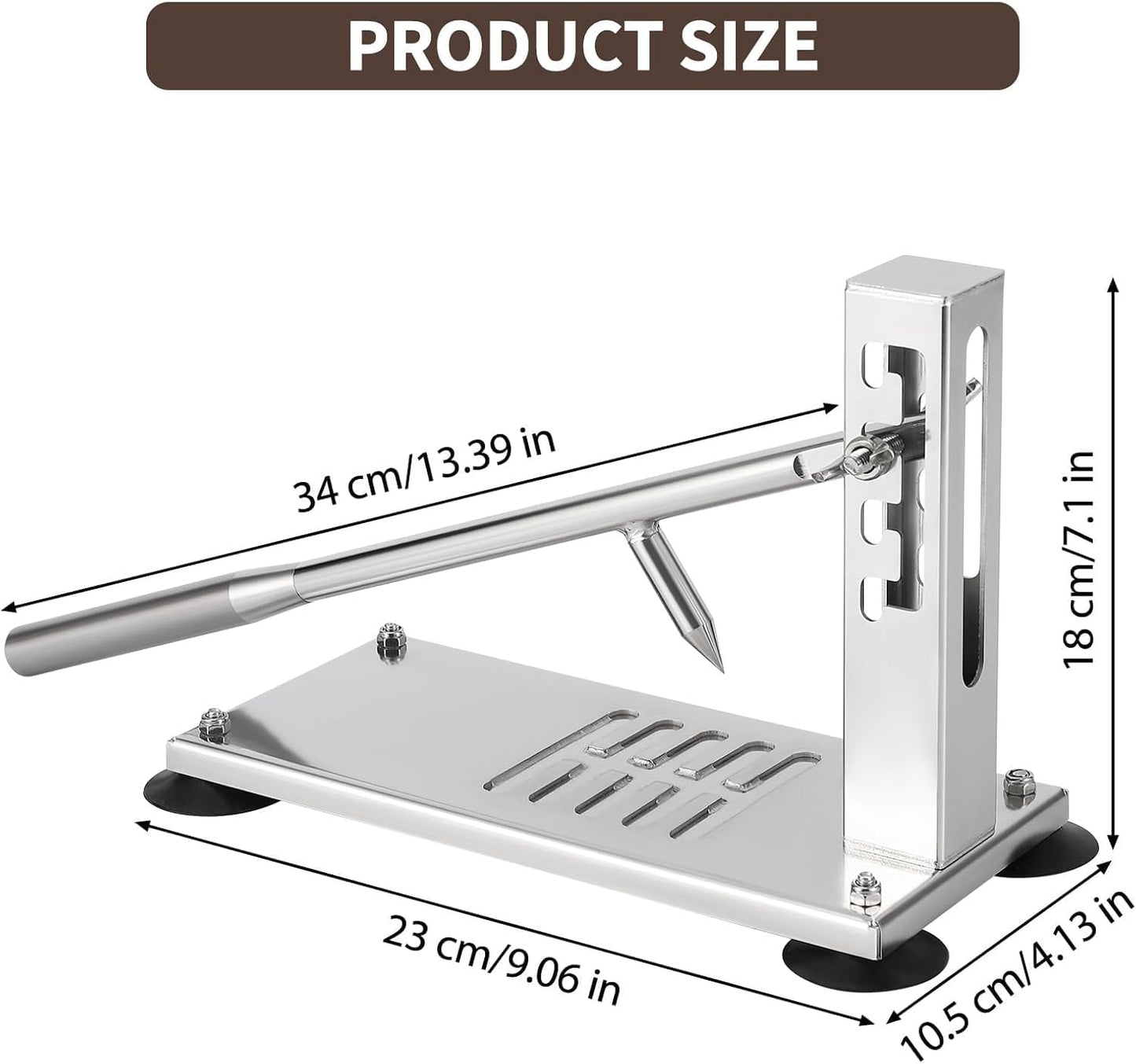 Oyster Opener Machine, Stainless Steel Oyster Shucker Tool with 5 Adjustable Heights, Oyster Clam Opener Tool Set Including Knife, Glove & G-Clip, Shucking Tool Kit for Hotel Buffet and Home