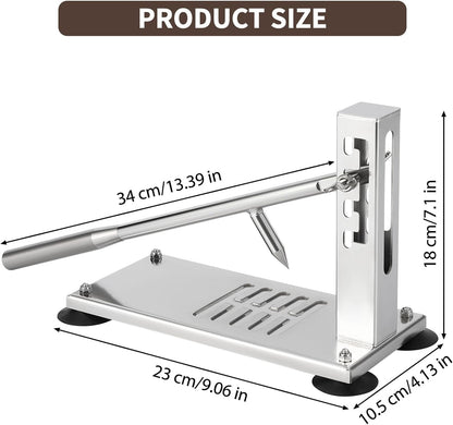 Oyster Opener Machine, Stainless Steel Oyster Shucker Tool with 5 Adjustable Heights, Oyster Clam Opener Tool Set Including Knife, Glove & G-Clip, Shucking Tool Kit for Hotel Buffet and Home