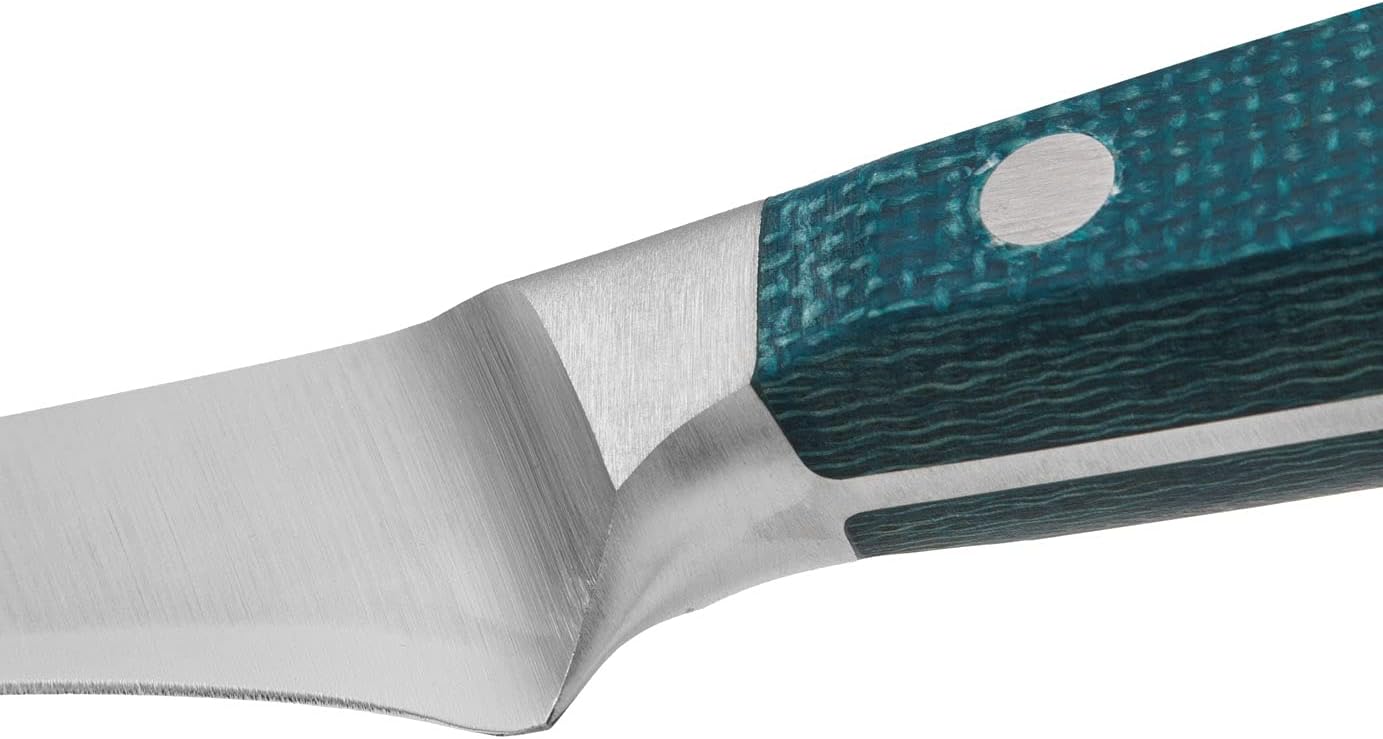 Arcos Forged Boning Knife in Nitrum Stainless Steel, Professional 6 Inch Butcher Knife for Removing Meat from Bones, Ergonomic Blue Handle, Brooklyn Series