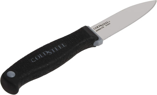 Cold Steel Paring Knife | Compact Lightweight Durable Cryo-Quenched German 4116 Stainless Steel Fixed Blade Knife with Ergonomic Kray-Ex Handle | Kitchen Classics Series