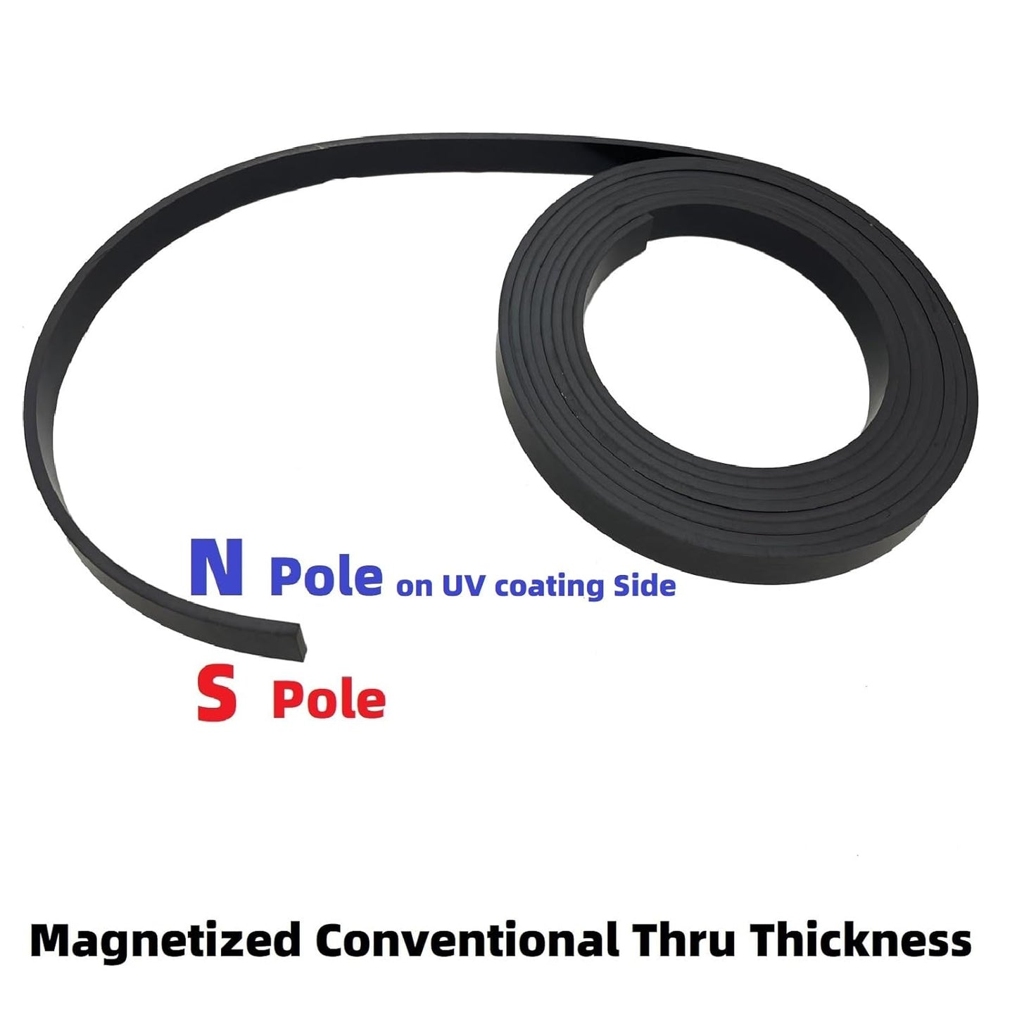 Monopolar Magnetic Tape 1/2" for Maglev Train Science Project Replacement,Thickness 0.12 Inches (Length 10 feet)