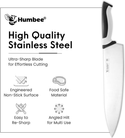 7.5-Inch Nakiri Knife, High Carbon Stainless Steel Hollow Grind Blade, Razor Sharp Edge, Ergonomic Non-Slip Handle, Cleaver Style, DT-50 Series, Orange