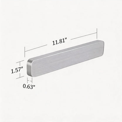 VJASS Magnetic Knife Holder for Wall, Premium 304 Stainless Steel Magnetic Knife Strip, No-Drill Heavy Duty Knife Bar & Utensil Organizer, Space-Saving Wall Mounted Knife Rack for Kitchen (16inch)