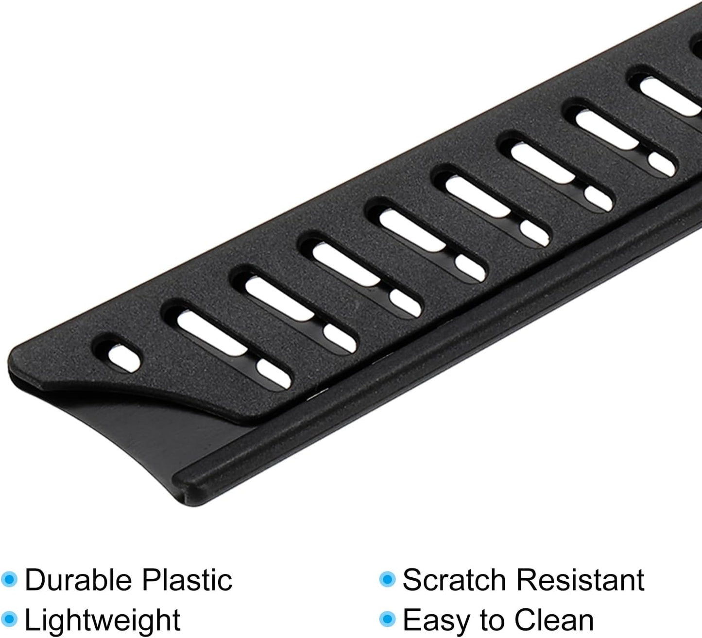 PATIKIL PP Safety Knife Cover Sleeves for 10" Bread Knife, 5 Pack Knives Edge Guard Blade Protector Universal Knife Sheath for Kitchen, Black
