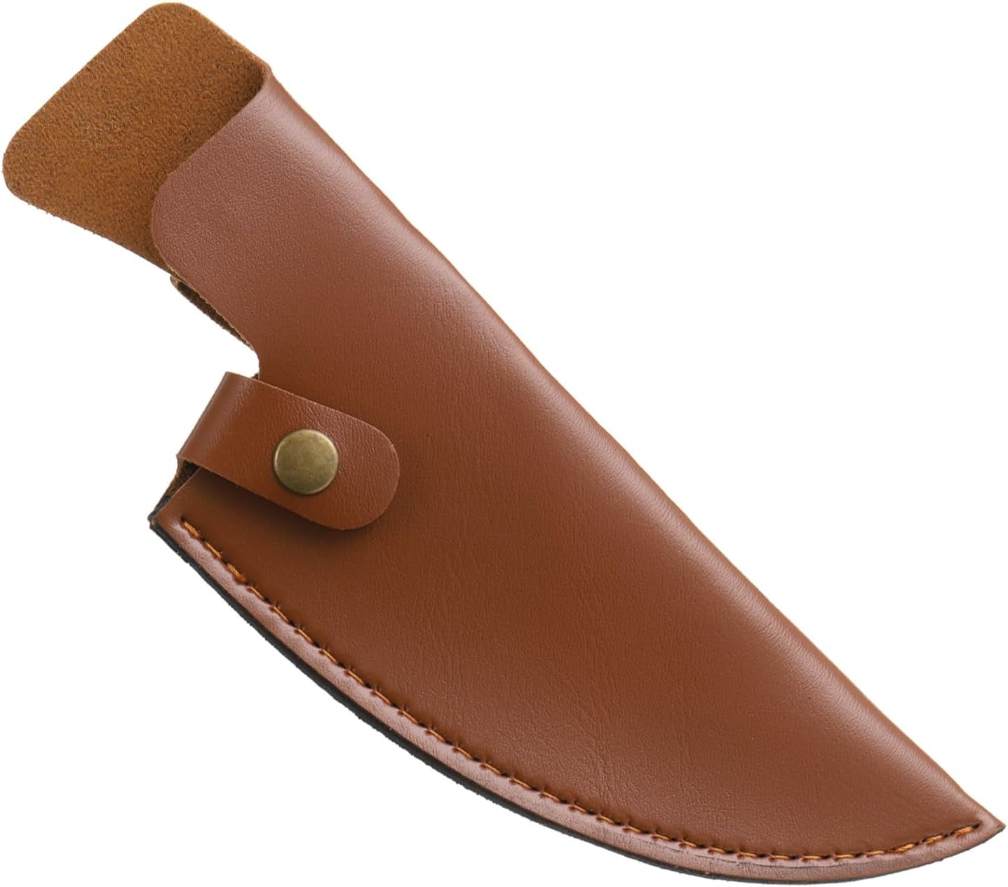 uxcell Knife Cover Sleeves, 7.9" x 2.6" PU Leather Knives Edge Guard Blade Protector Universal Knife Sheath for Home Kitchen, Brown