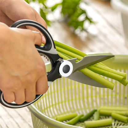 Kitchen Shears - QtoiKce Kitchen Scissors Heavy Duty Stainless Steel Food Shears for Cutting Meat, Fish, Poultry Shears Multipurpose Utility Scissors