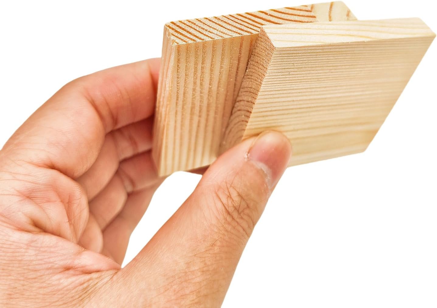 6PCS Unfinished Wood Square Blocks for Crafts, 6x6x1in Blank Wooden Squares Pine Wood Boards for Carving,DIY Wood Coasters,Painting & Burning