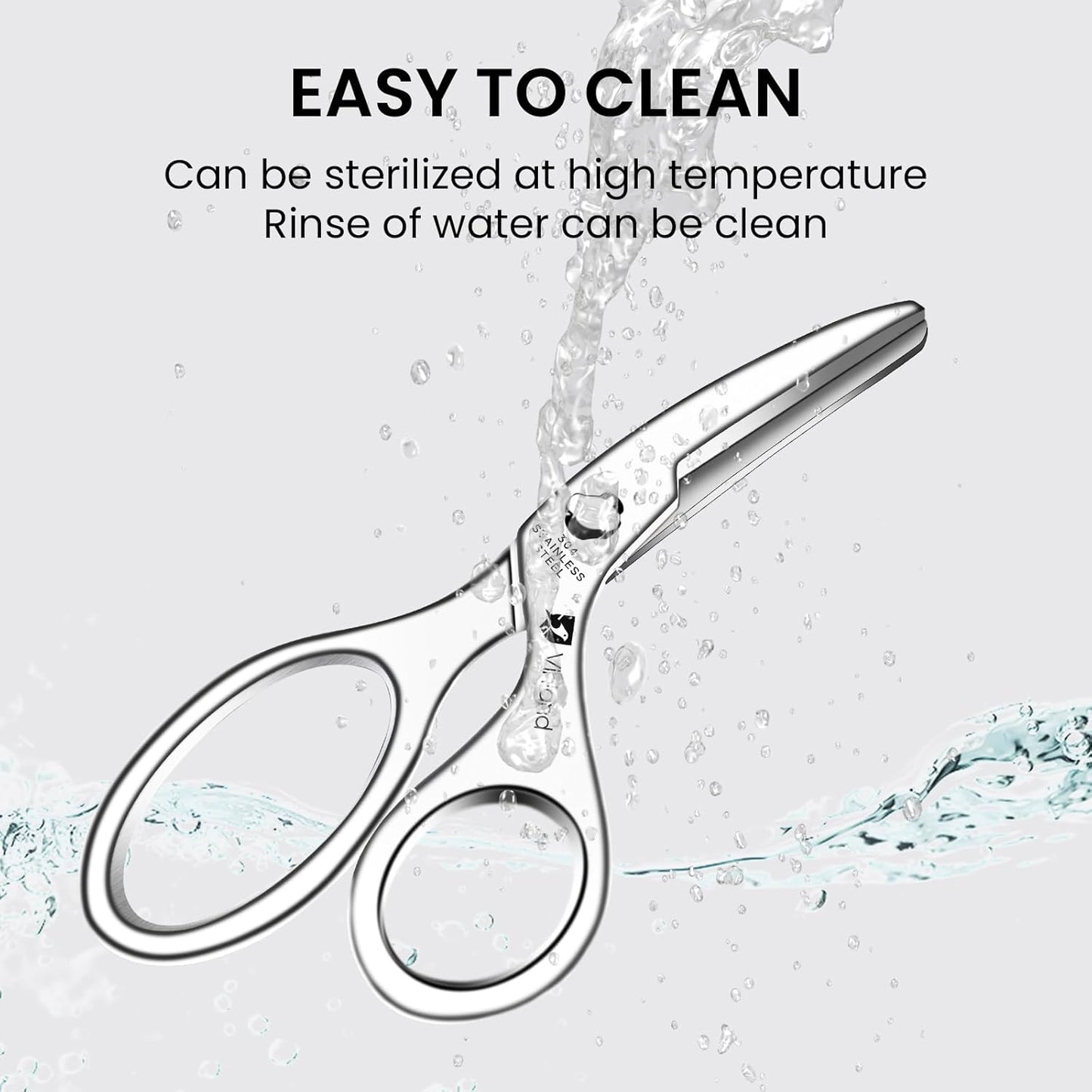 Stainless Steel Baby Food Scissors, Baby Food Scissors With Travel Case, Ideal For Pizza, Meats, Noodles, Vegetables, And Fruits
