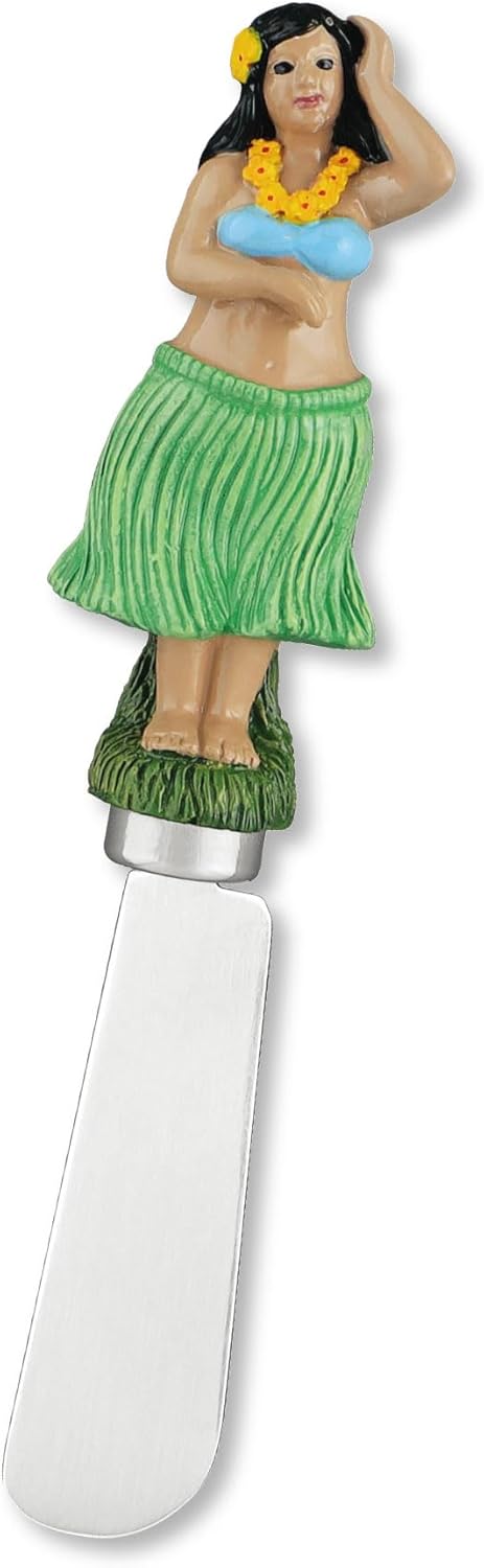 Supreme Housewares Seashell Cheese Spreaders, Hand-Painted Resin Handles with Stainless Steel Blades for Spreading Cream Cheese, Butter, and Jam, Assorted Designs, Set of 4