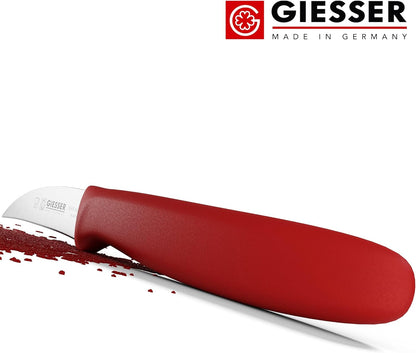 GIESSER 8545 sp 6 r Bird's beak peeling knife special red handle