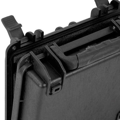 Monoprice Weatherproof/Shockproof Hard Case - Black Ip67 Level Dust and Water Protection Up to 1 Meter Depth with Customizable Foam, 10" x 9" x 7", 6.6 Liter