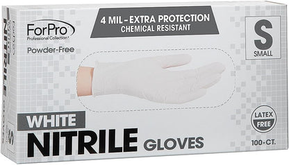 ForPro Disposable Nitrile Gloves, Chemical Resistant, Powder-Free, Latex-Free, Non-Sterile, Food Safe, 4 Mil