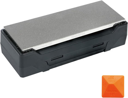 SHARPAL 162N Double-sided Diamond Sharpening Stone Whetstone Knife Sharpener |Coarse 325 / Extra Fine 1200 Grit | Storage Case with NonSlip Base & Angle Guide (8 in. x 3 in.) Fathers Day Gift