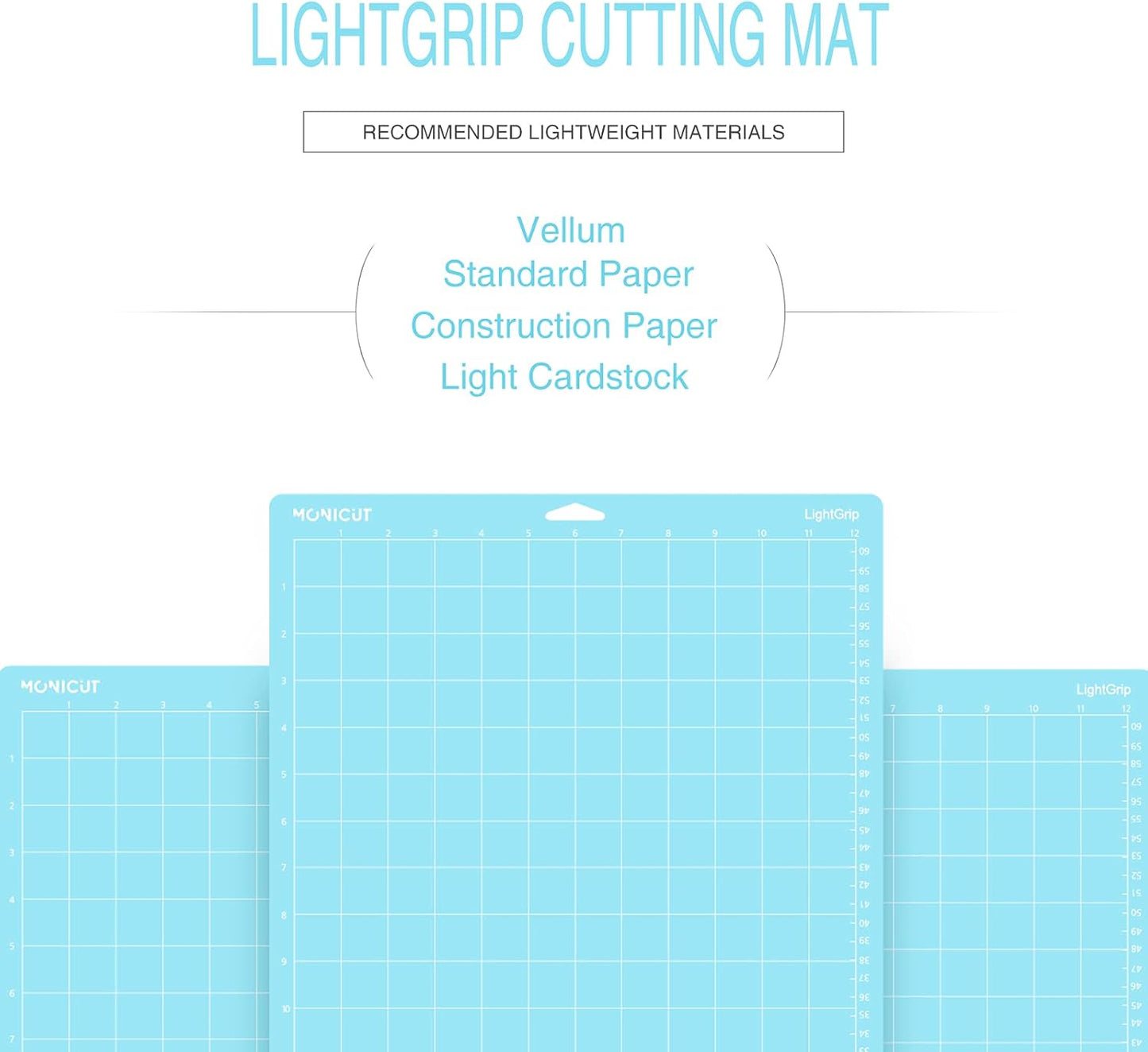 12x24 Stronggrip Cutting Mat for Cricut Maker 3/Maker/Explore 3/Air 2/Air/One, 3 Pcs Non-Slip Flexible Cutting Mats for Crafts, Quilting, Sewing and all Arts