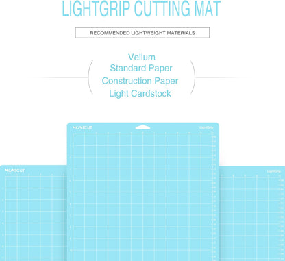 12x24 Stronggrip Cutting Mat for Cricut Maker 3/Maker/Explore 3/Air 2/Air/One, 3 Pcs Non-Slip Flexible Cutting Mats for Crafts, Quilting, Sewing and all Arts