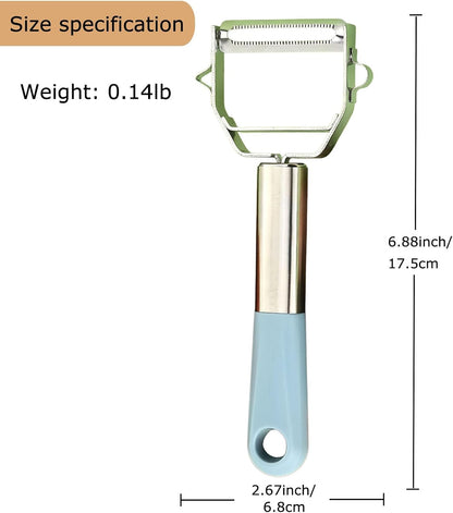 Multifunctional Vegetable Peeler with Stainless Steel Blade and Bottle Opener - Ideal for Veggie Potato Carrot and Apple Peeling
