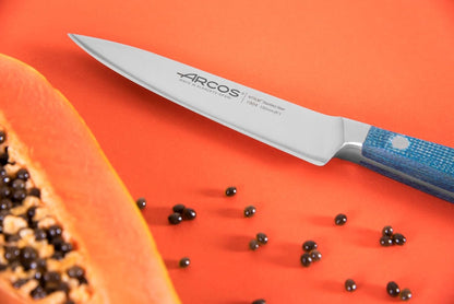 Arcos Forged Boning Knife in Nitrum Stainless Steel, Professional 6 Inch Butcher Knife for Removing Meat from Bones, Ergonomic Blue Handle, Brooklyn Series