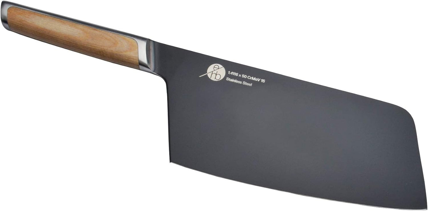 Everdure German Steel Professional Bread Knife, 10.55 Inch Serrated Edge Blade, Titanium Coated Blade with Pakka Wood Handle, Perfect Kitchen Knife for Slicing Bread Loaves, Bagels, Cake, and More