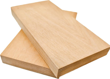 Unfinished Basswood Blocks for Crafts, Wood Craft Panels for Art, Engraving, Painting, DIY Projects, Chip Carving, Fretwork (7.87 x 3.93 x 0.78 in)