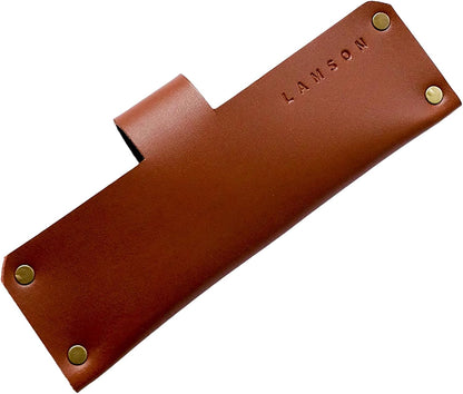 Lamson Vintage 6" Small Chinese Santoku Cleaver and Small Leather Sheath