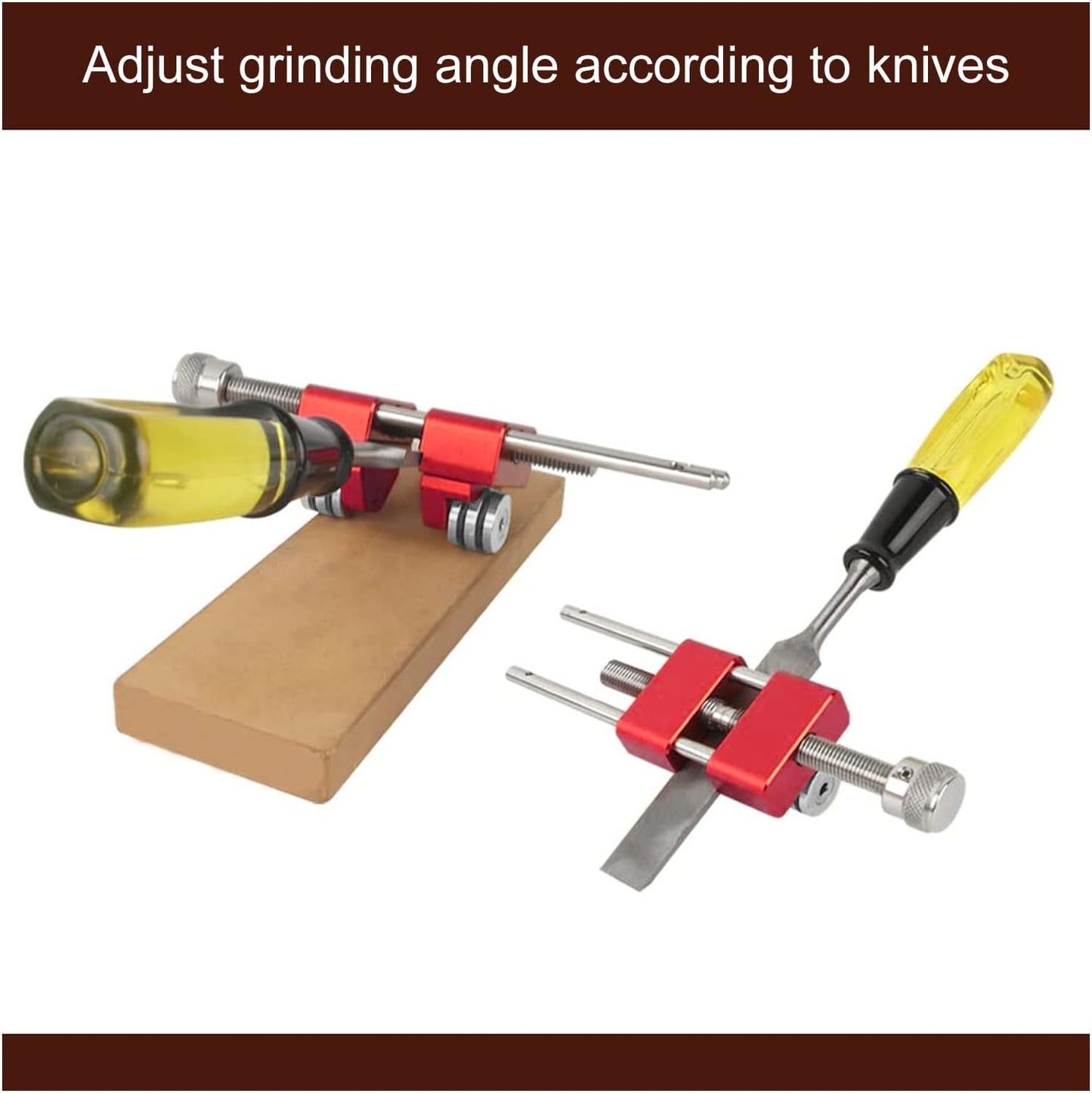 Honing Guide Tool - Sharp Pebble Honing Guide, Chisel Sharpening Kit Guide, Adjustable Fixed Angle Woodworking Sharpener For Flexible Utilization On Wooden Chisels, Planers, Carving Knives