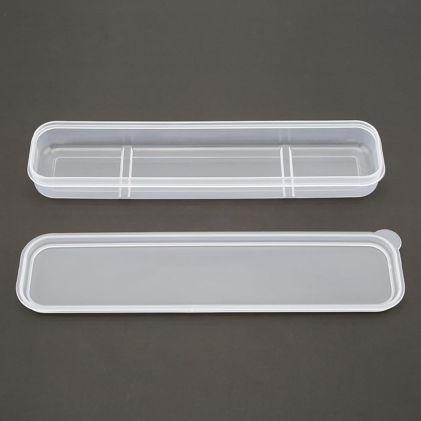 Portable Flatware Box Travel Tableware Storage Case, Simple Tableware Storage Box Case for Cutlery Kit, 9.64 x 2.32 inches (Black)