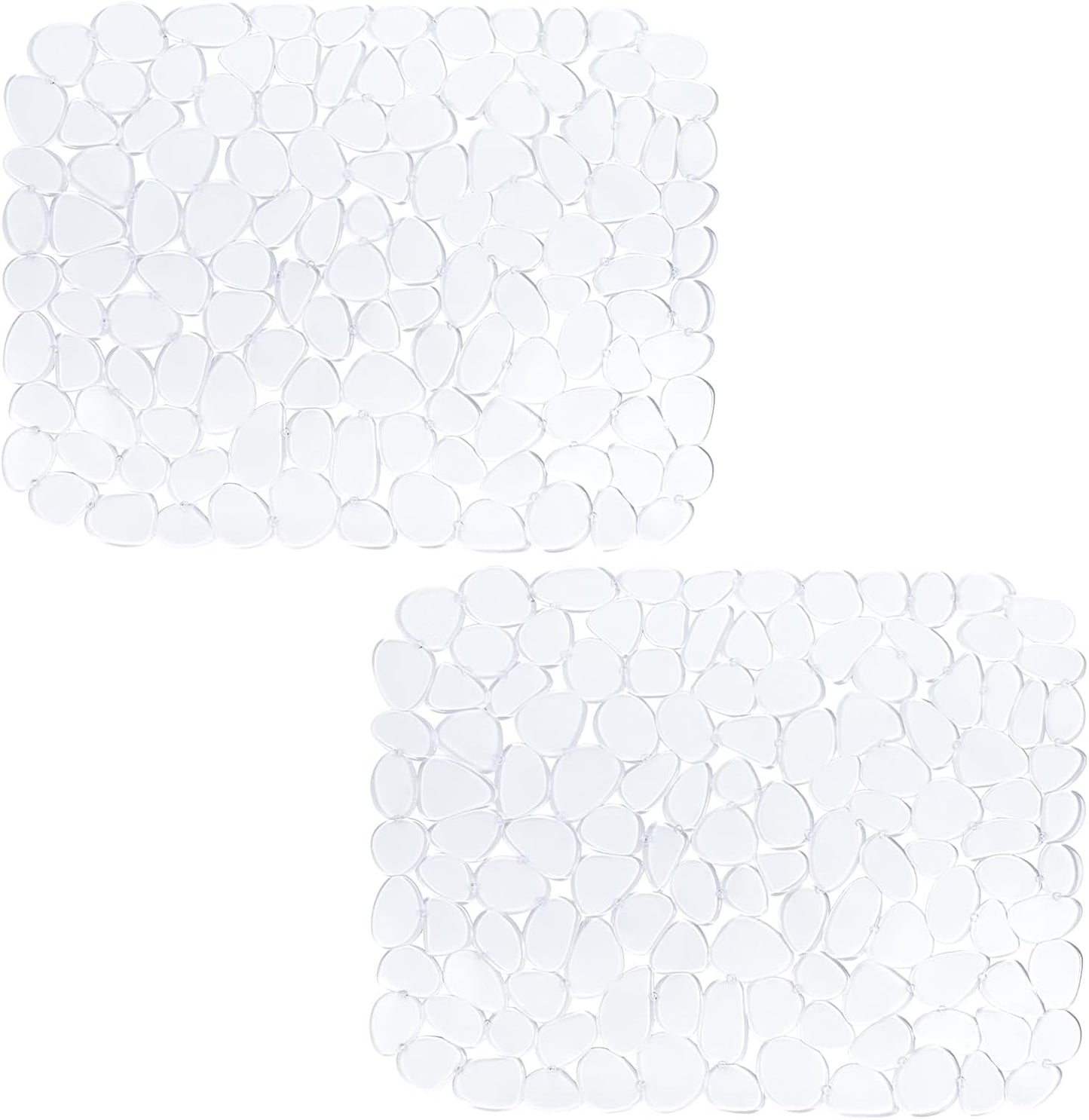 Bligli Pebble Sink Mat for Stainless Steel/Ceramic Sinks, PVC Eco-Friendly Sink Protectors Mats for Bottom of Kitchen Sink, Dish Drying Mat for Dishes and Glassware, 15.7 x 11.8 inch, Blue