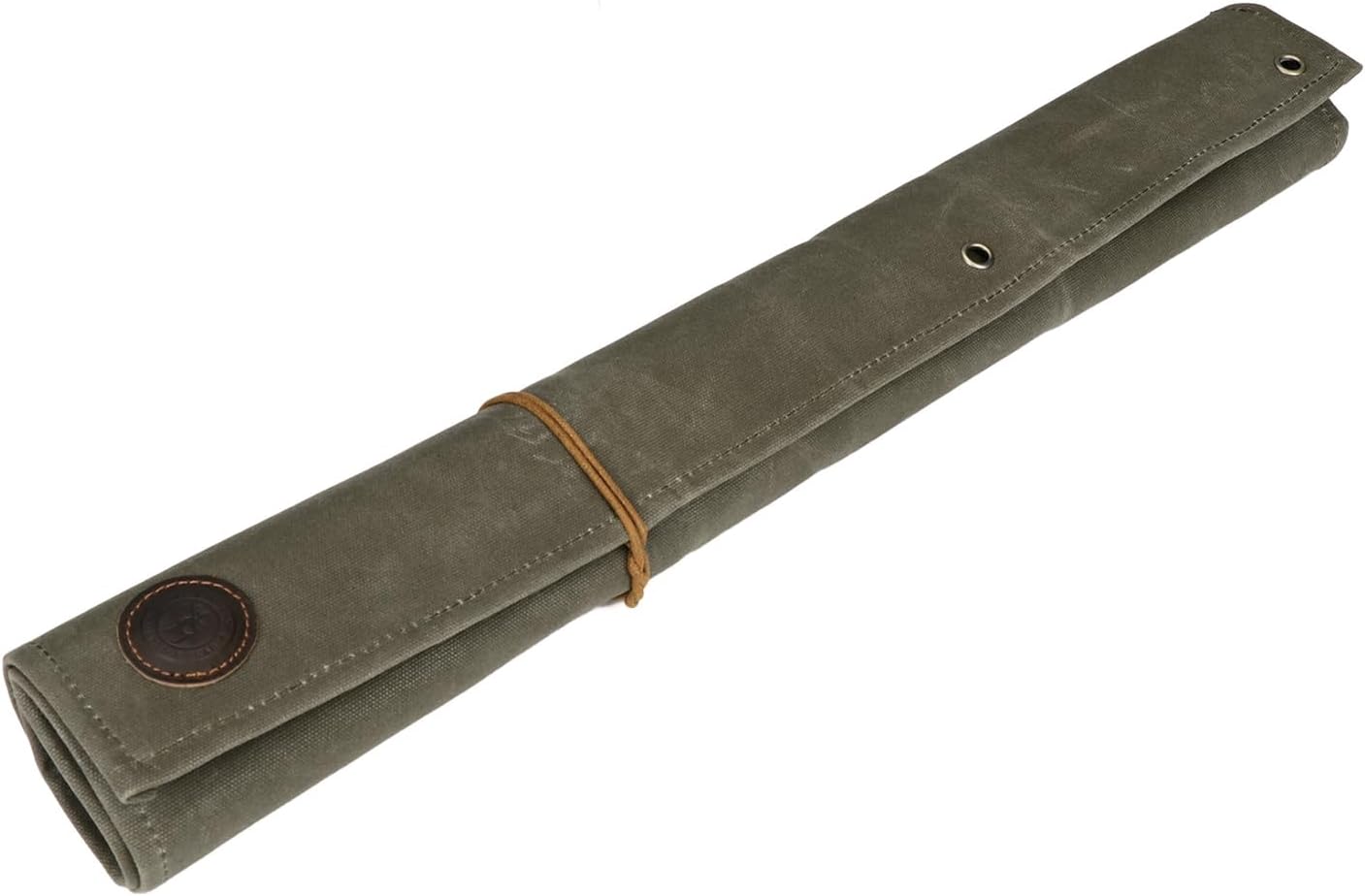 Tourbon Outdoor Camping Hanging Tool Roll Bag Canvas Cutlery Pouch Removable Tableware Multi-Purpose Storage Organizer for Camp BBQ Dinnerware Cookware