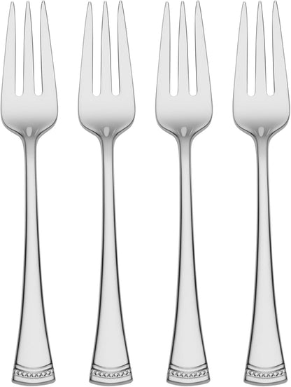 Lenox Silverware Set, Portola 12-Piece Steak Knife Flatware Set, Service For 12, Made Of 18/10 Stainless Steel, Dishwasher Safe, Home And Kitchen Utensils, Knives, Cutlery (Silver, 12 Piece)