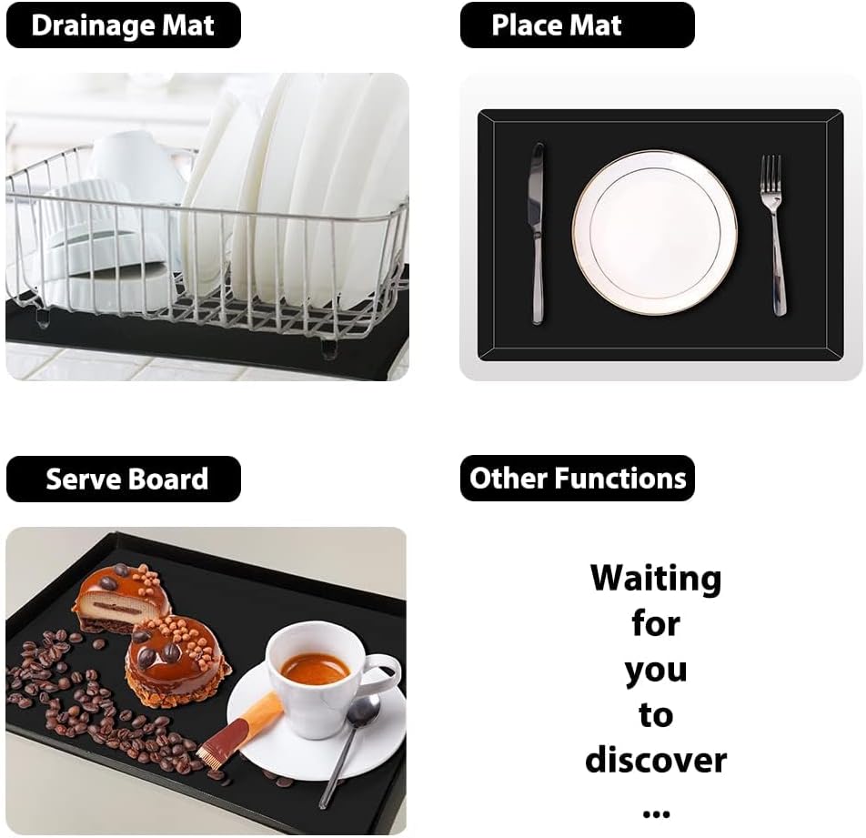 WK Flexible Plastic Cutting Boards Mats for Kitchen, Flexible Non Slip Cutting Mat, Thin Cutting Sheets, BPA Free, Dishwasher Safe, Multi Sizes