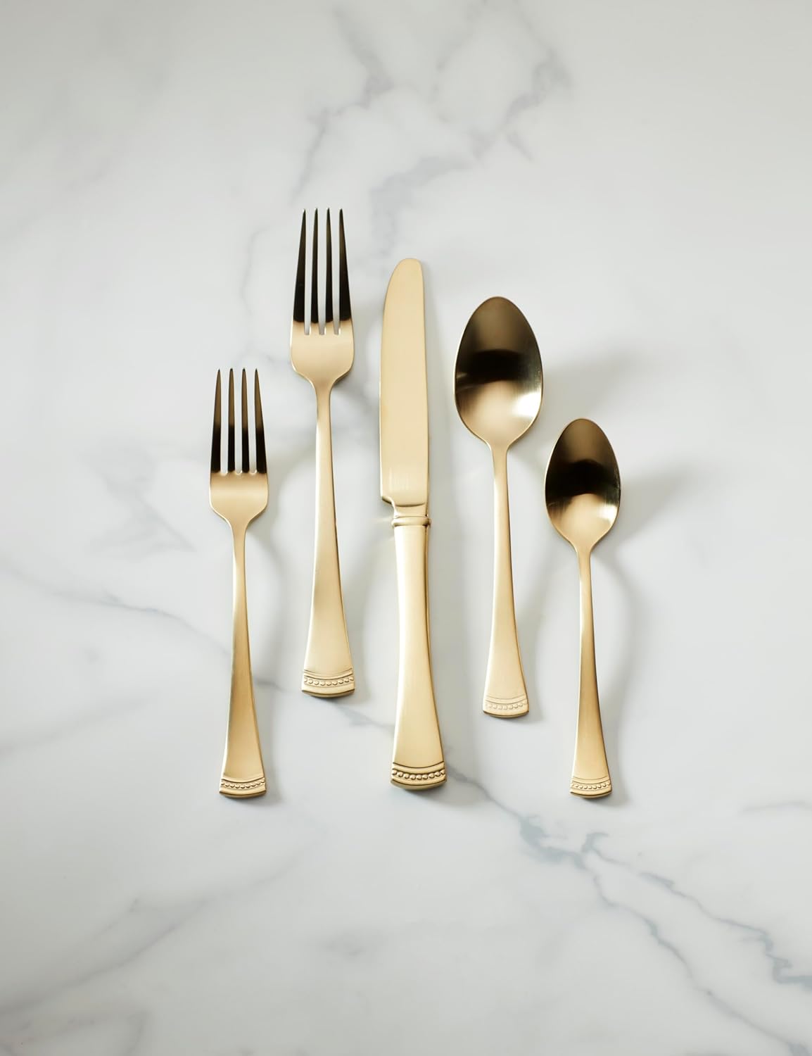 Lenox Silverware Set, Portola 12-Piece Steak Knife Flatware Set, Service For 12, Made Of 18/10 Stainless Steel, Dishwasher Safe, Home And Kitchen Utensils, Knives, Cutlery (Silver, 12 Piece)