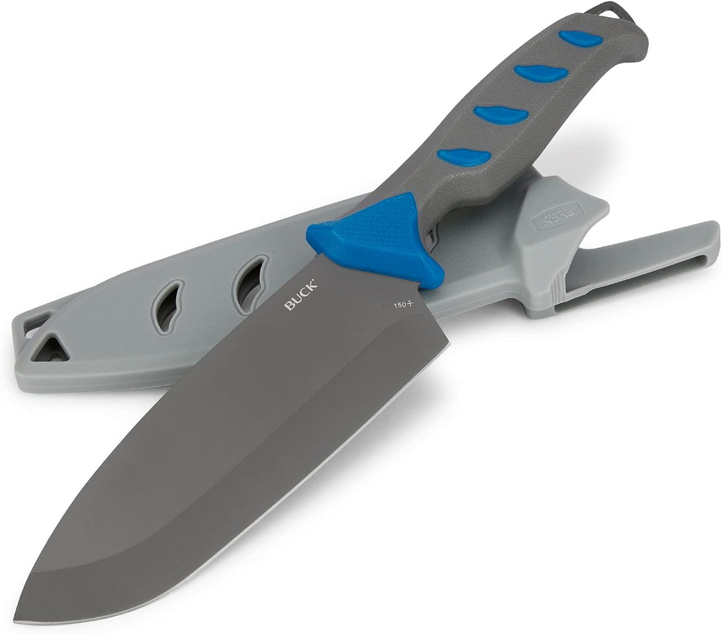 Buck Knives 149 Hookset Saltwater Breaker Fishing Fillet Knife with Titanium-Coated Steel Blade for Superior Corrosion Resistance, 10" Fixed Blade