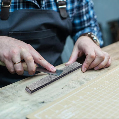 Rectangular Stropping Honing Strop Sharpener Cowhide Leather Strop Sharpening Stone Cowhide Leather Sharp Edges Strop Polishing Woodcarving Tools for Knife Sharpening Polish