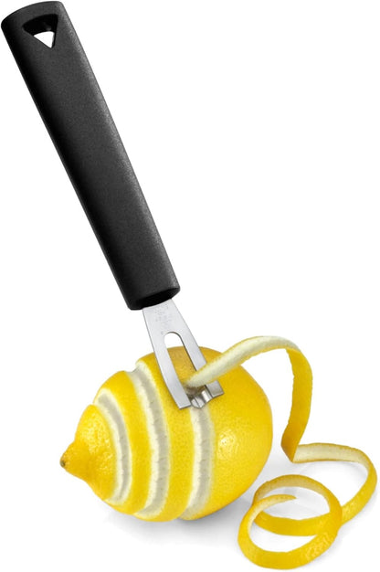 triangle Channel Knife - Triangular, V-Shaped Stainless Steel Blade - Fruit & Vegetable Carving Tool for Garnishing - GreenGrip Handle - Dishwasher Safe - Made in Germany