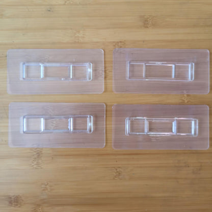 12 PCS Wall Mounted Replacement Sticky pads for Kitchen Bathroom Shower Caddy Organizer Rack Holder Nail Free Adhesive Hooks (Square)