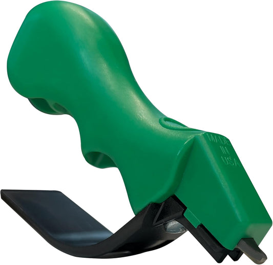 ACCUSHARP Knife Sharpener, Portable and Easy to Use, Hones and Sharpens Cleavers, Kitchen, and Serrated Knives, Sharpens Double Beveled Edge Knives