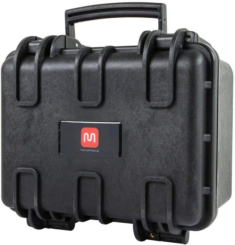 Monoprice Weatherproof/Shockproof Hard Case - Black Ip67 Level Dust and Water Protection Up to 1 Meter Depth with Customizable Foam, 10" x 9" x 7", 6.6 Liter